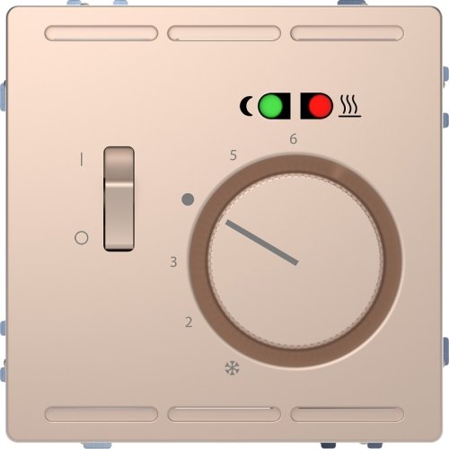 Терморегулятор механический с датчиком без рамки Schneider Electric D-Life 0С +50С шампань фото Терморегулятор механический с датчиком без рамки Schneider Electric D-Life 0С +50С шампань картинка